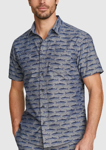Eddie Bauer Kingston Short-Sleeve Shirt—Pattern