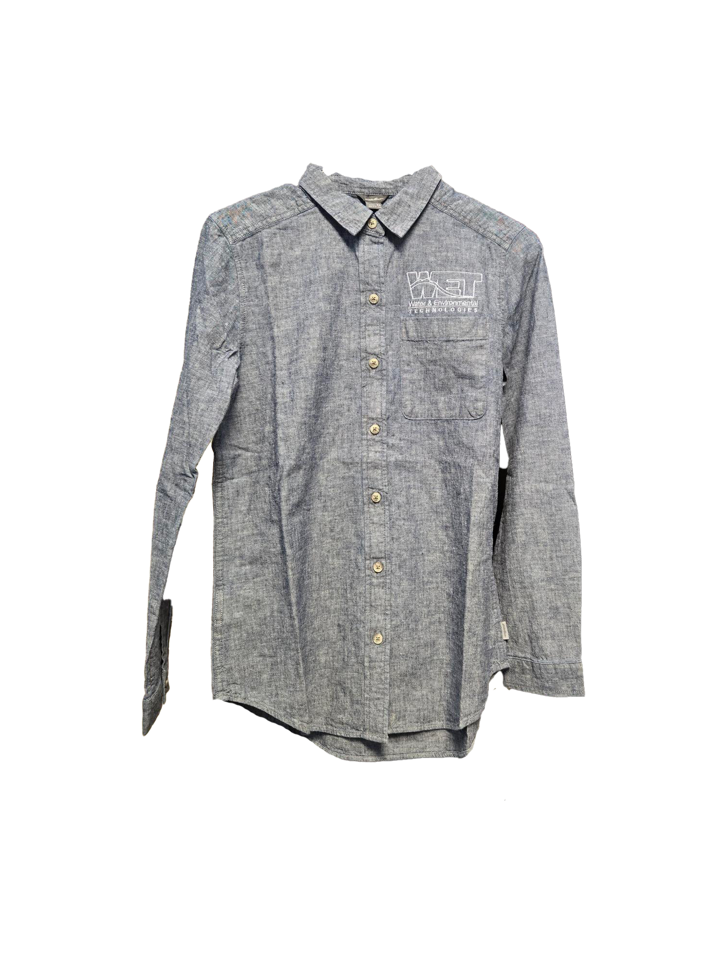 Ladies Eddie Bauer Wellford Springs Long-Sleeve Denim Shirt
