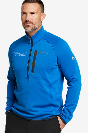 Eddie Bauer Outpace Flex Fleece 1/2 Zip—Sapphire