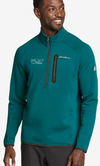 Eddie Bauer Outpace Flex Fleece 1/2 Zip—Dark Teal
