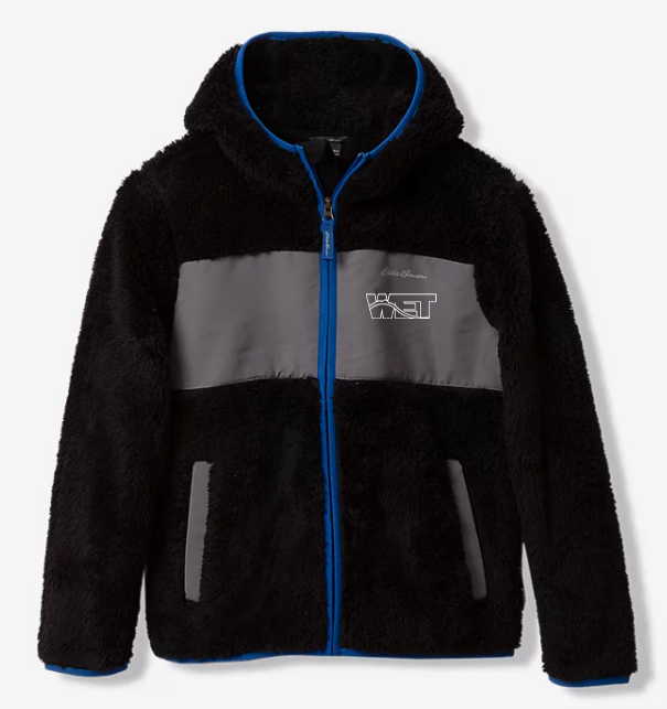 Eddie Bauer Youth Quest Fleece Plush Hoodie—Onyx