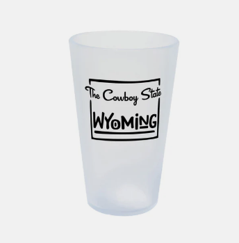 Silipint Silicone Wyoming —The Cowboy State 16 oz Pint Glass