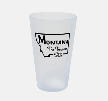 Silipint Silicone Montana—Treasure State 16 oz Pint Glass
