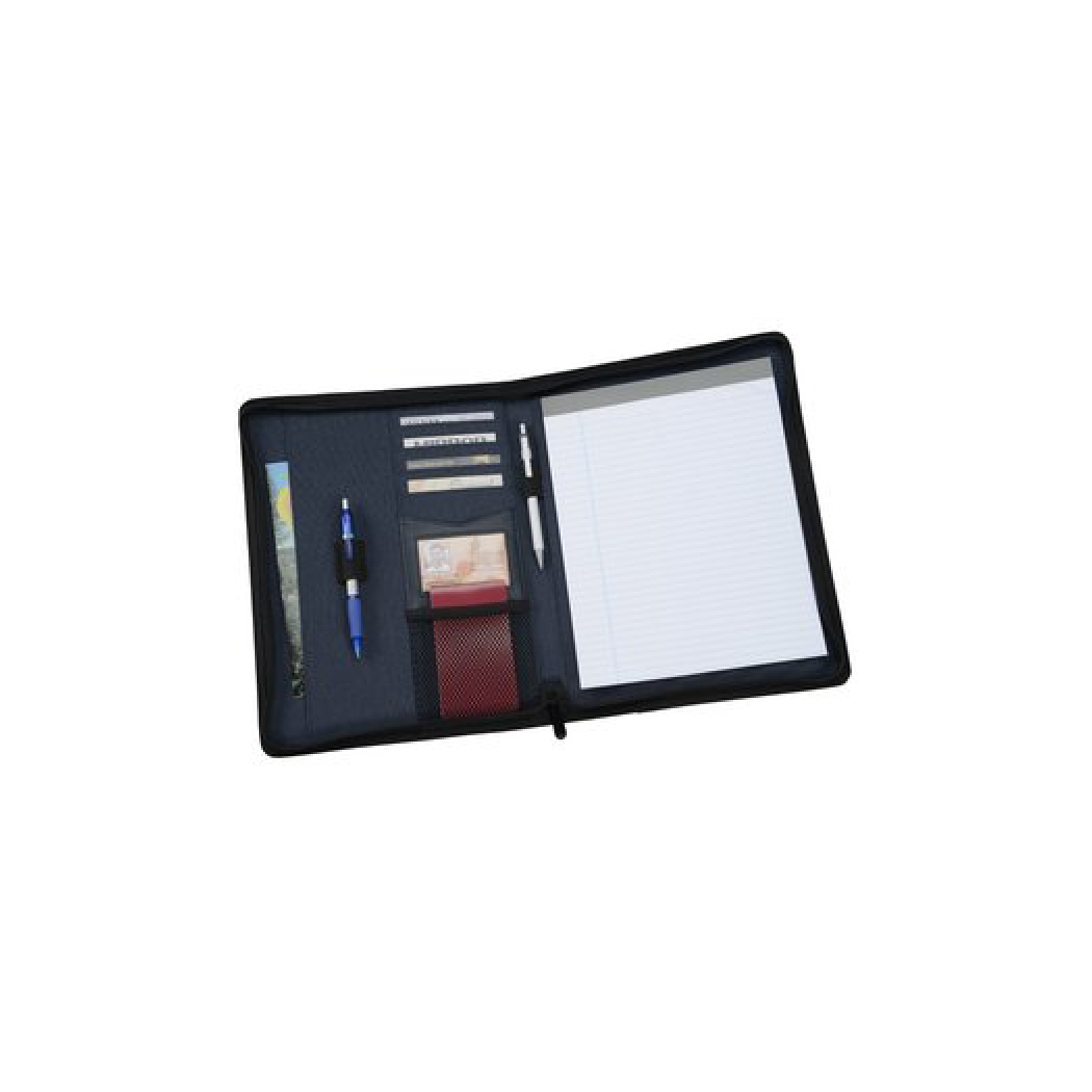 Polyester Zipper Padfolio