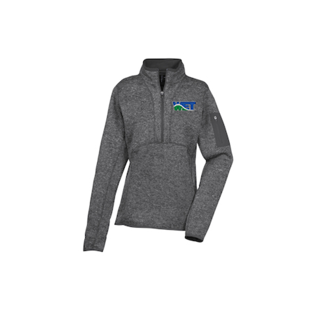 Antigua Fortune Heather Fleece Pullover—Ladies'