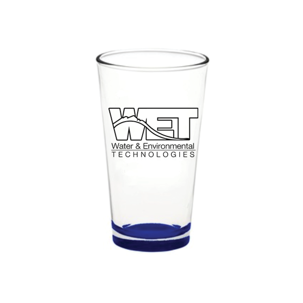 Blue Bottom Pint Glass